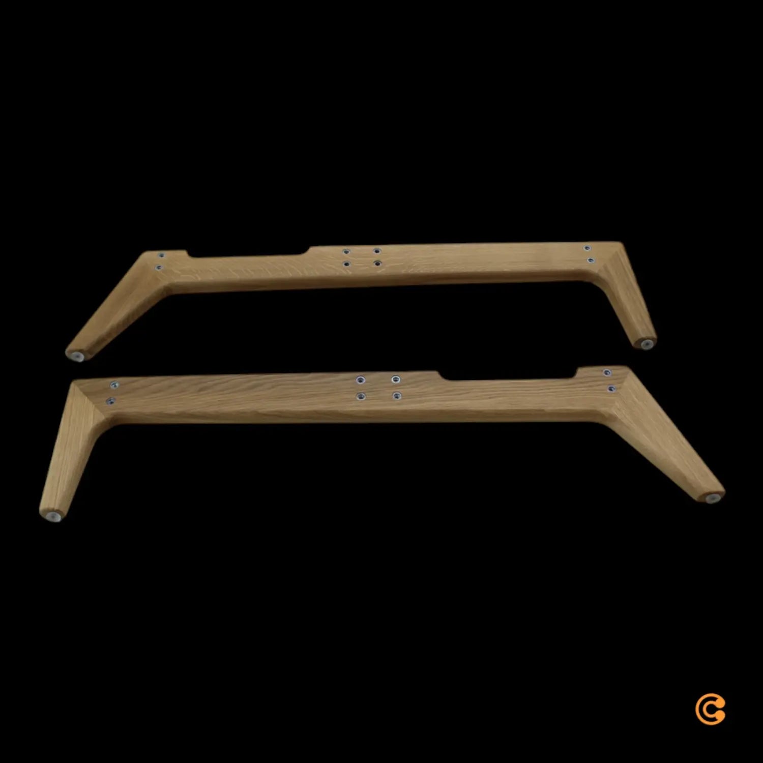 B-Ware Innovation Living Beine Splitback Klappsofa Sessel Eiche Lackiert Ersatzbeine - 5700110804332