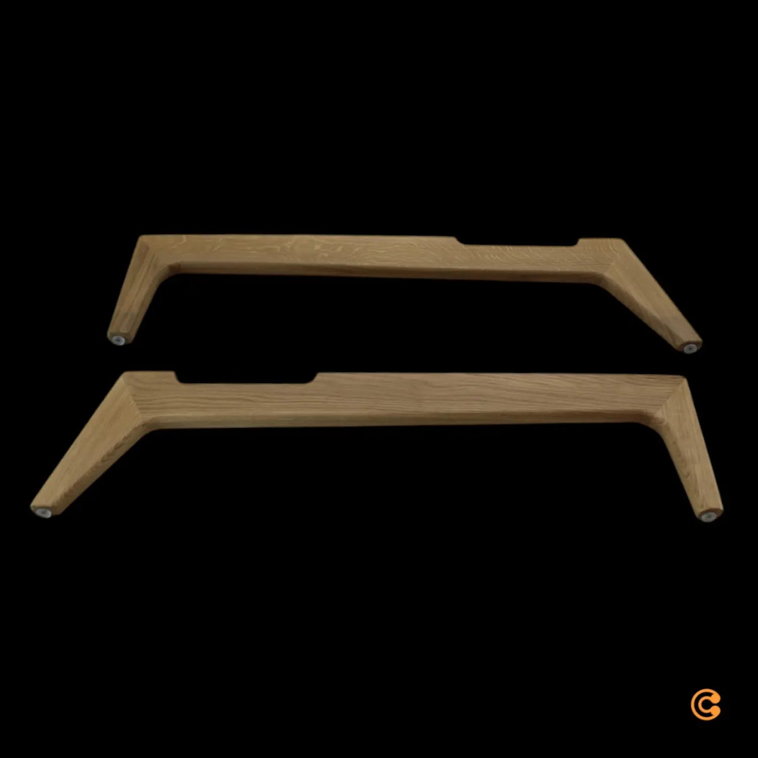 B-Ware Innovation Living Beine Splitback Klappsofa Sessel Eiche Lackiert Ersatzbeine - 5700110804332