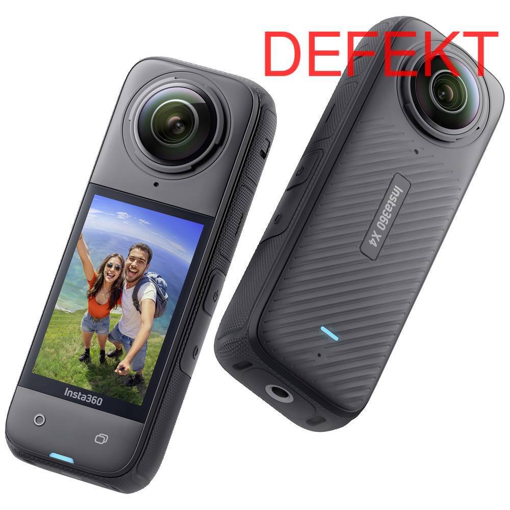 D-Ware Insta360 X4 360° Action Cam 8 K Touch Screen Wlan Wasserfest Defektware - 6970357855506