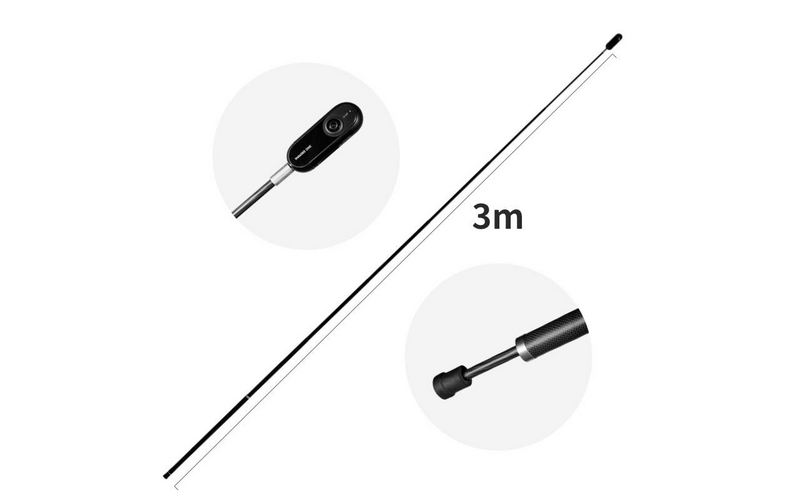 Insta360 Selfie Stick Verlängerte Version Smartphone Handy Halterung Stativ 3 M B-Ware