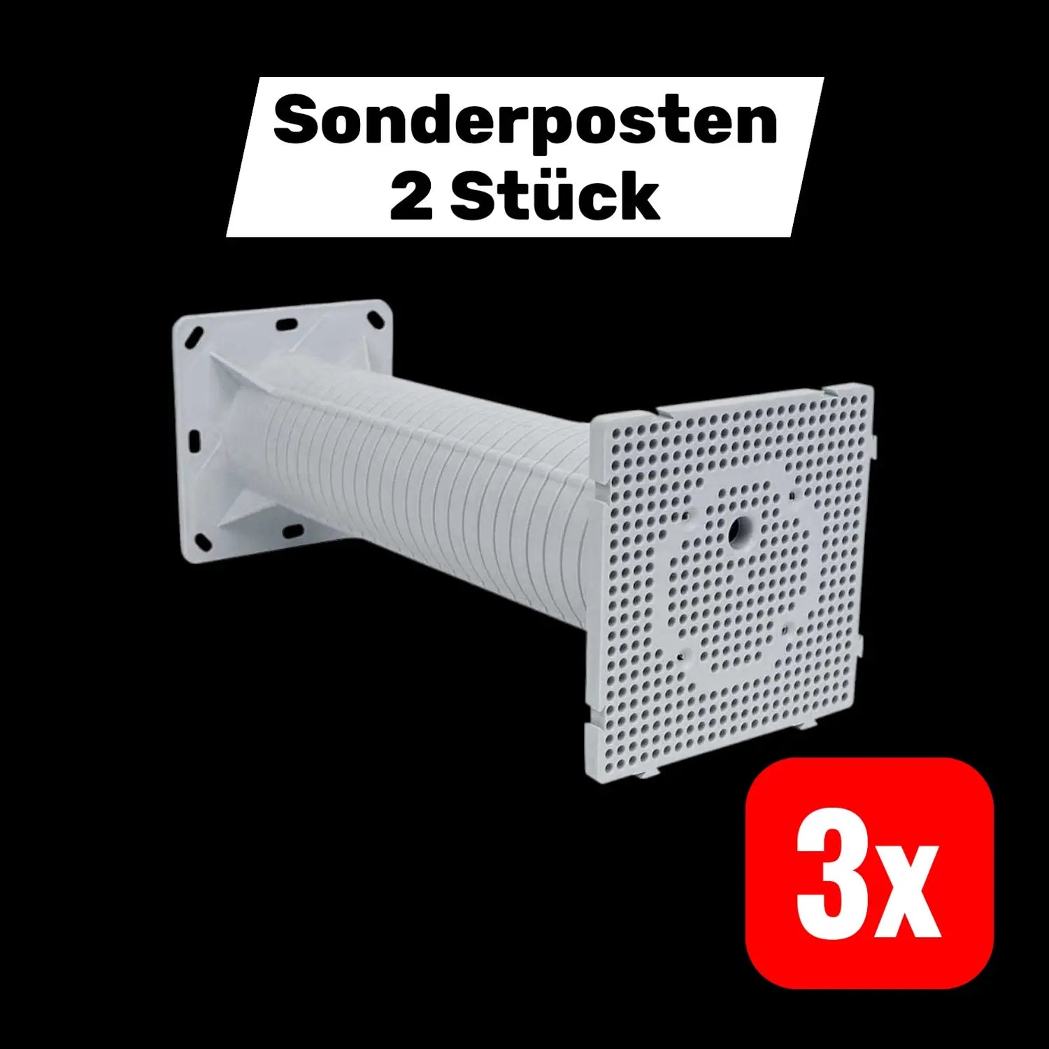 B-Ware Installationsdose Außendämmung Abzweigdose Schalterdose Grau 3 Stück - 8595568930804