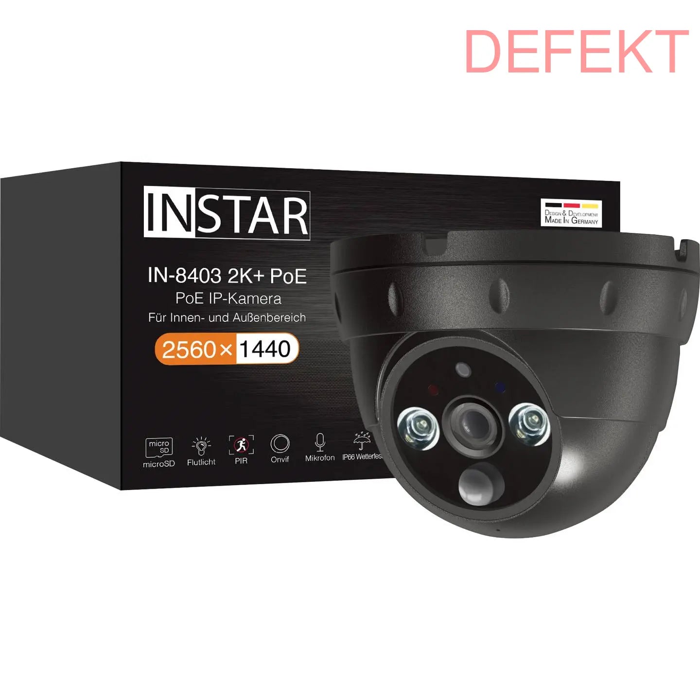 D-Ware Instar In 8403 2 K+ Poe Sw 14081 Lan Ip überwachungskamera Defektware - 4260591891067