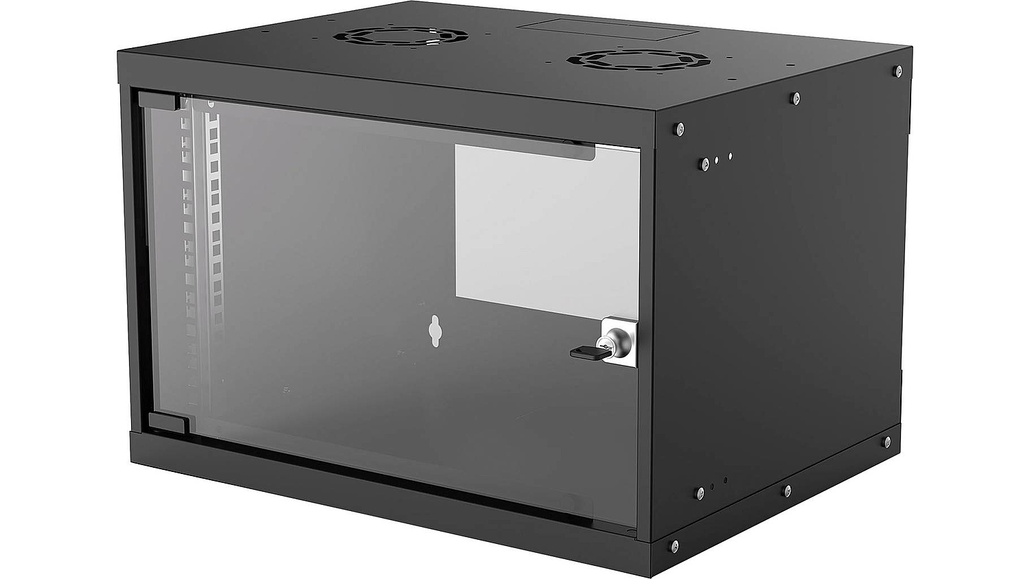 B-Ware Intellinet 19" Wandverteiler Basic Line 6 He Schwarz 19 Zoll Wandgehäuse Gehäuse  - 766623714143