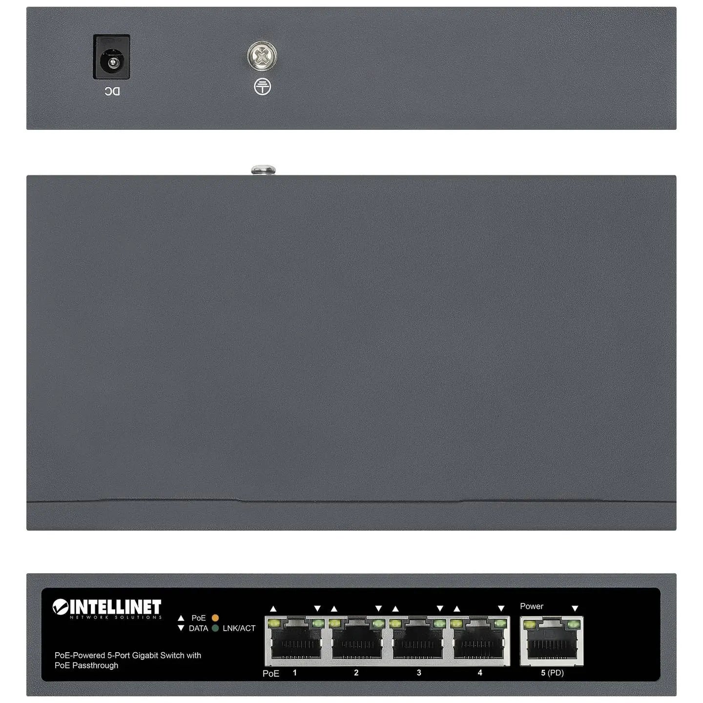 B-Ware Int Switch Netzwerkgerät Po E Switch 5 Port Gigabit Passthr 65 W - 766623561808