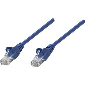 B-Ware Intellinet Netzwerkkabel Patchkabel Rj45 Cat 5e Blau Anschluss Netzwerk 7,5 M