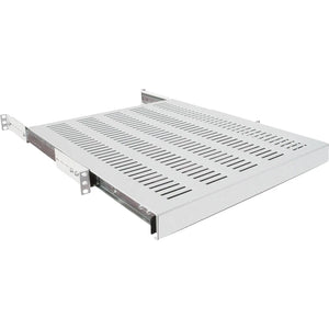 B-Ware Intellinet 19 Zoll Netzwerkschrank Geräteboden 1 He 712330 Ausziehbar Grau