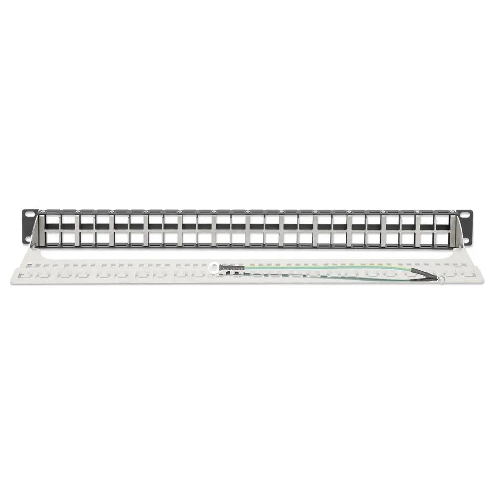 B-Ware Intellinet Patchpanel Patchfeld Keystone Jacks 48 Port Geschirmt 1 He Schwarz - 766623721028