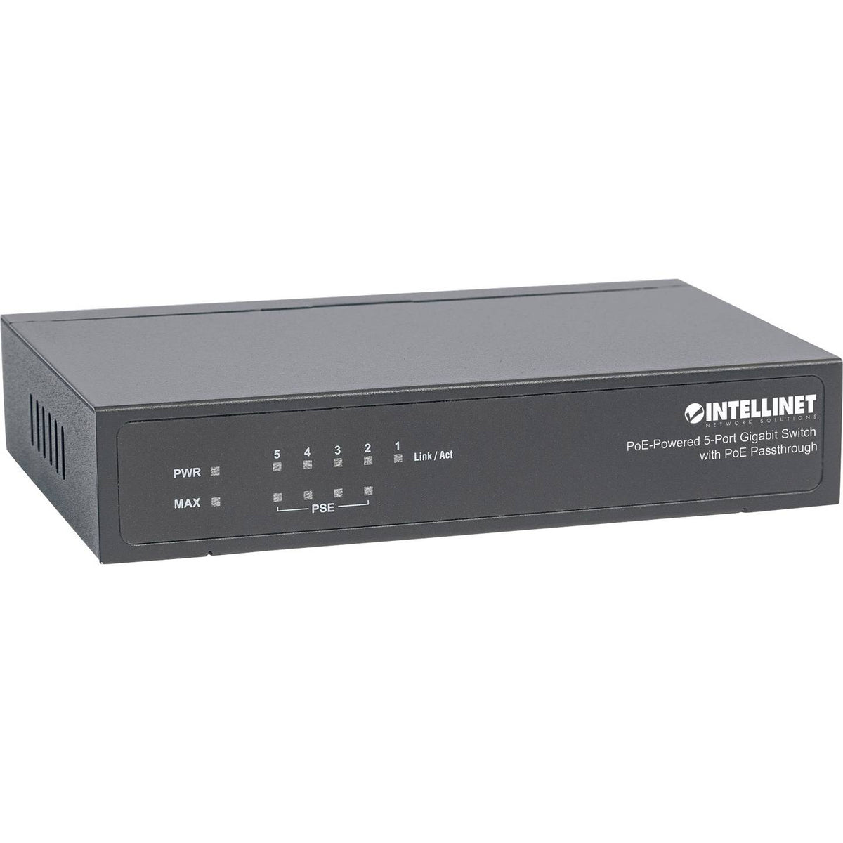 Intellinet Switch Netzwerkverteiler Gigabit PoE 5 Port 1 GBit/s PoE-Funktion - 0766623561082