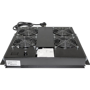 B-Ware Intellinet Kühleinheit Lüfter Ventilator 19 Zoll Netzwerkschrank Schwarz Stahl