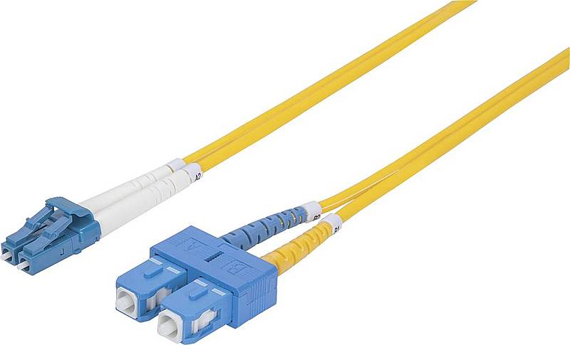 B-Ware Intellinet Glasfaser Anschlusskabel Lwl 1 Lc Stecker 1 Sc Stecker 9/125µ 2 Stück - 766623473972