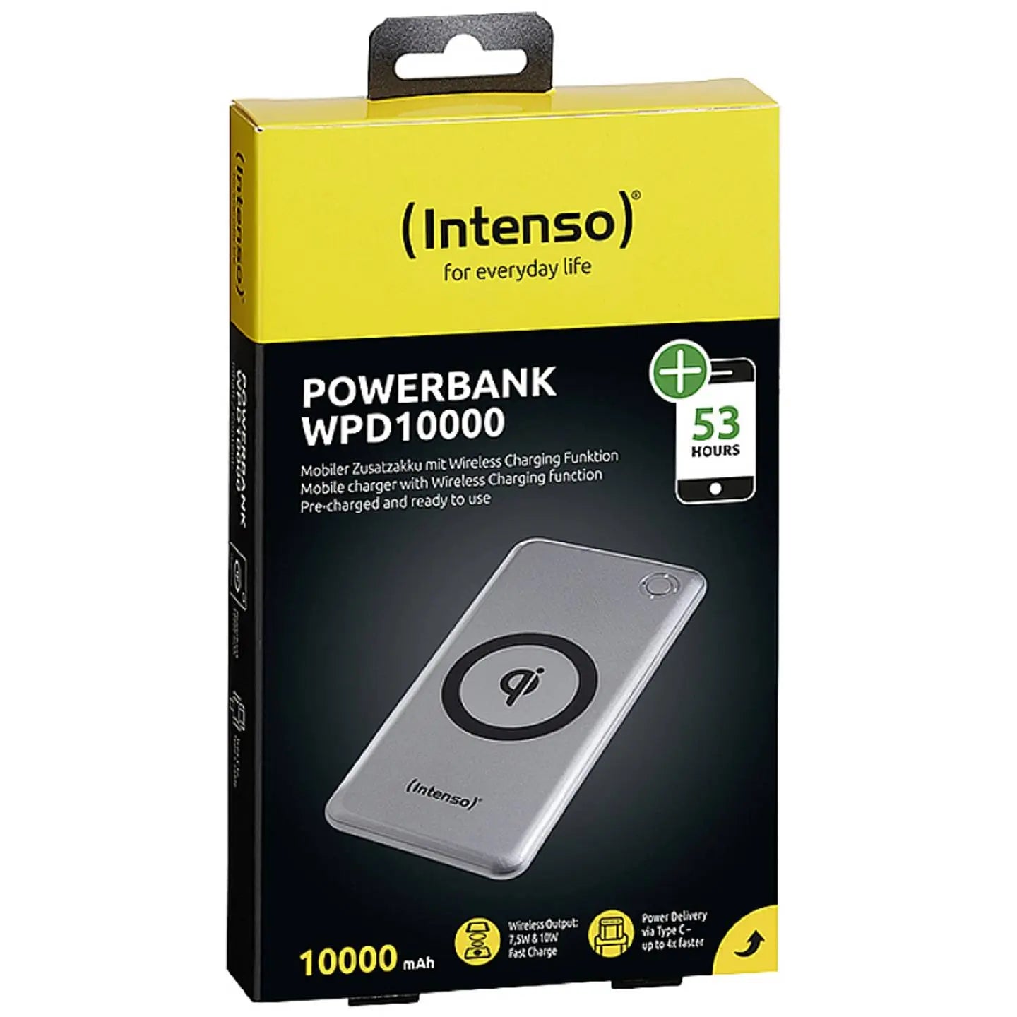 B-Ware Intenso Powerbank Ladegerät Mobiler Akku Wpd 10000 Tragbares Ladegerät Gerät - 4034303030699