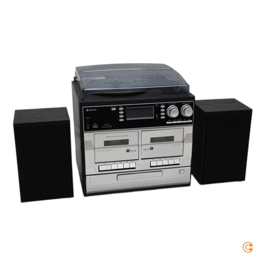 Denver Mrd 166 Stereoanlage Dab+ Plattenspieler Sd Ukw Usb Siehe Text/Fotos C-Ware
