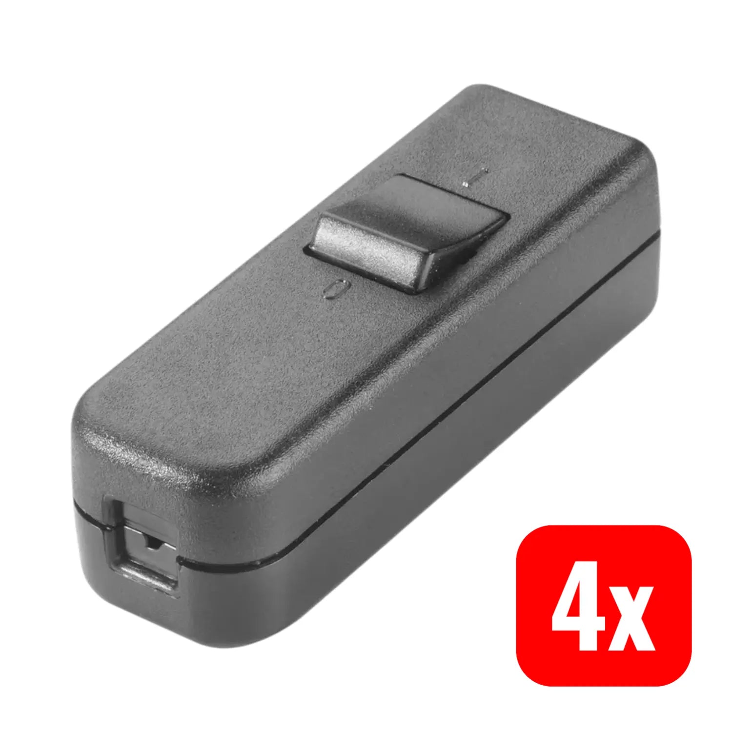 B-Ware Inter Bär Schnurschalter Zwischenschalter Ein Aus Schalter Gehäuse 6 A 4 Stück - 4011644004930