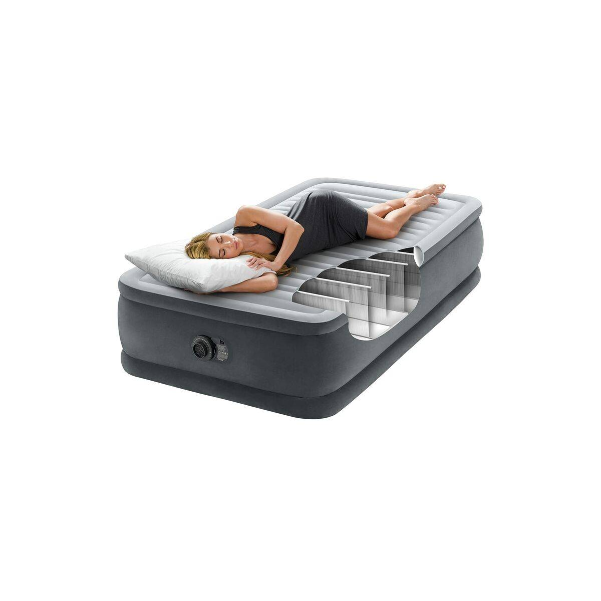 B-Ware Intex Luftbett Dura Beam Deluxe Series Comfort Plush Elevated Twin 191x99x46cm