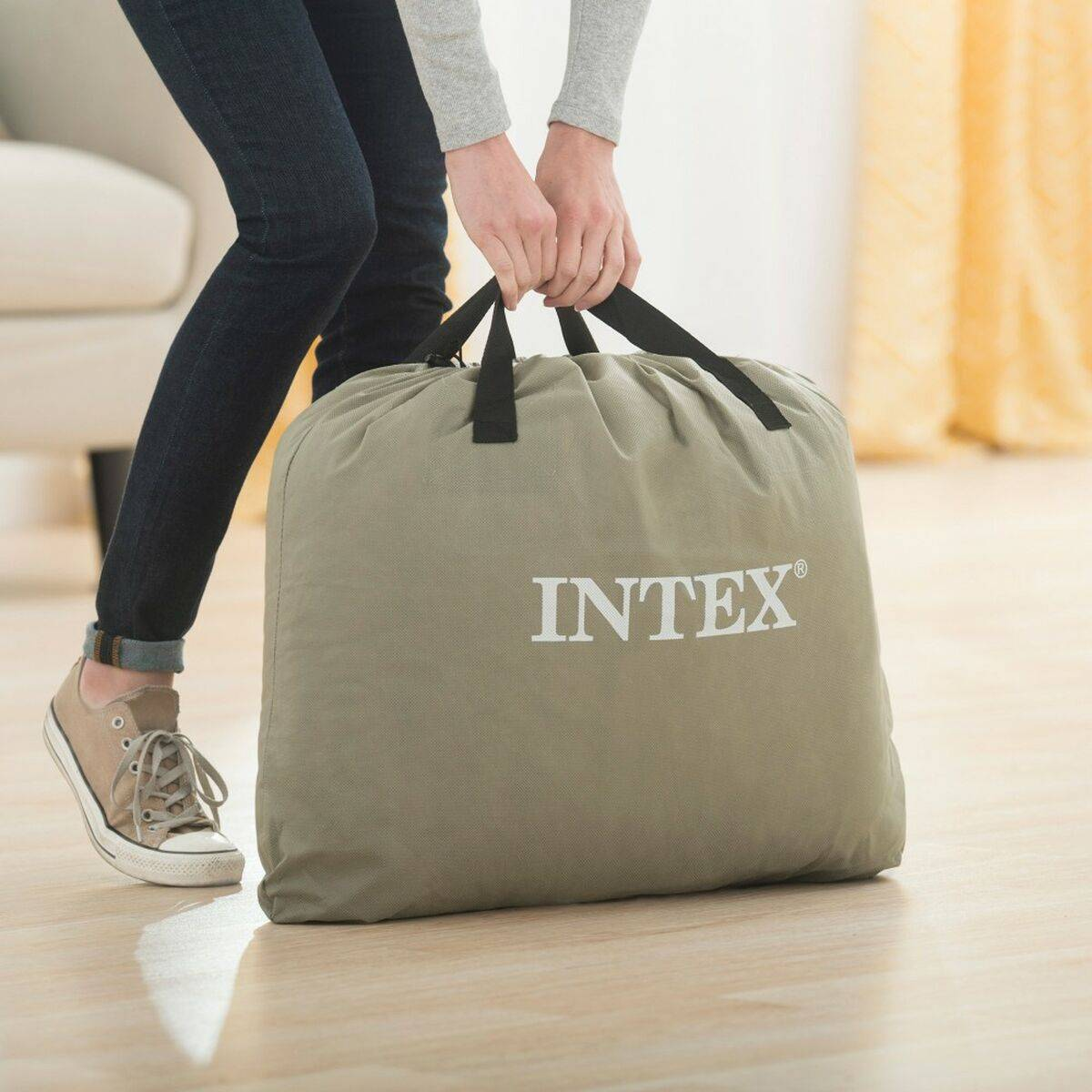 B-Ware Intex Luftbett Dura Beam Deluxe Series Comfort Plush Elevated Twin 191x99x46cm