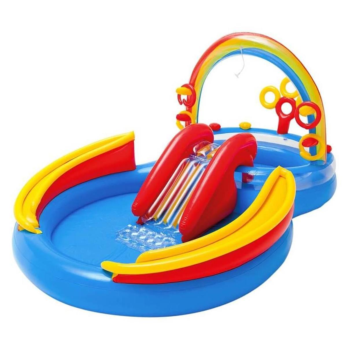 B-Ware Intex Playcenter Rainbow Ring 206+248l Gartenspielzeug Kinder Spielzeug Pool - 6941057402499