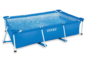 B-Ware Intex Pool Metal Frame Pool Rectangular Größe: 220 Cm X 150 Cm X 60 Cm