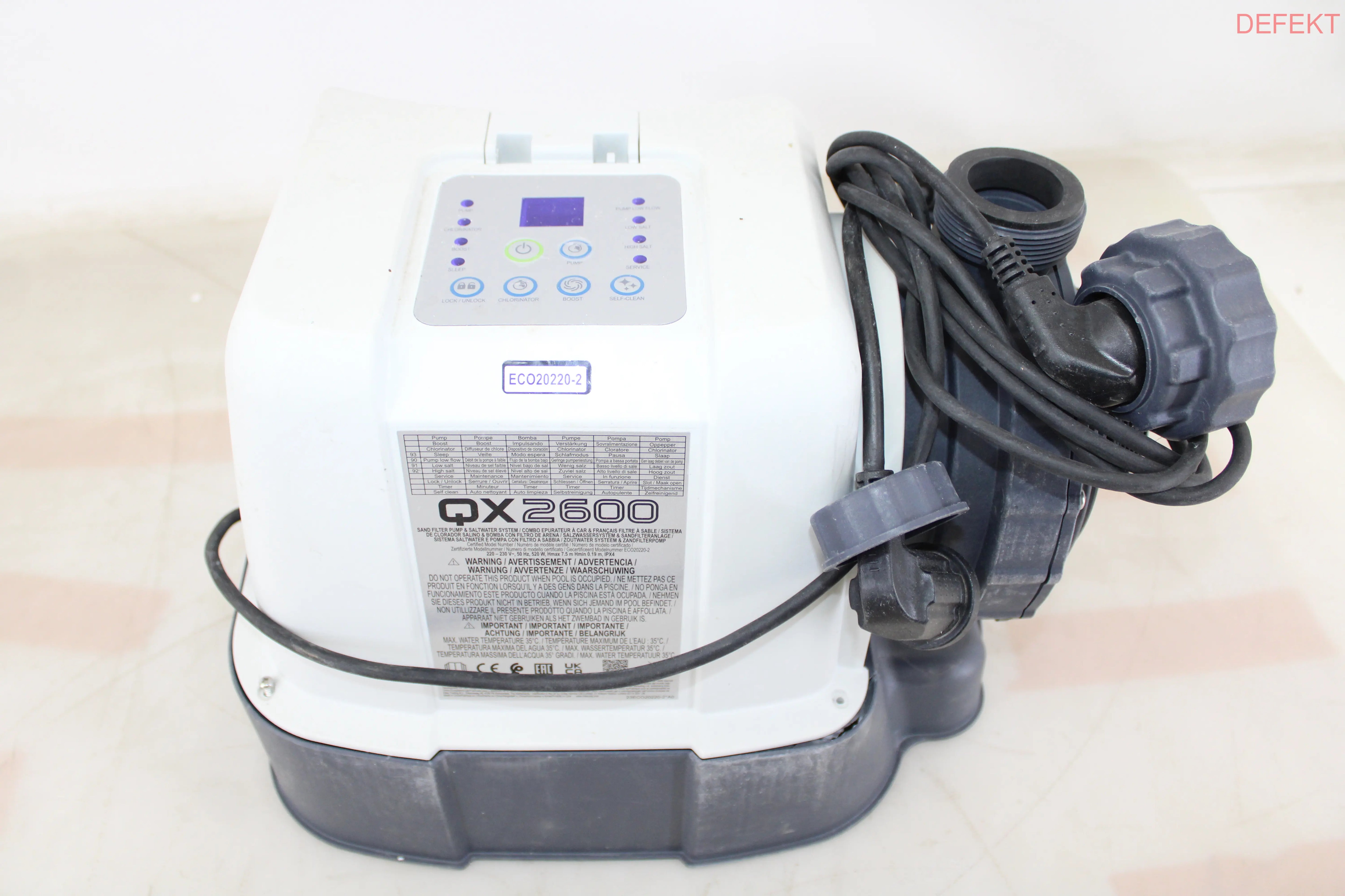 D-Ware Intex Krystal Clear E.C.O. Sandfilteranlage 10000 L/H Poolfilter Defektware - 6941057417868