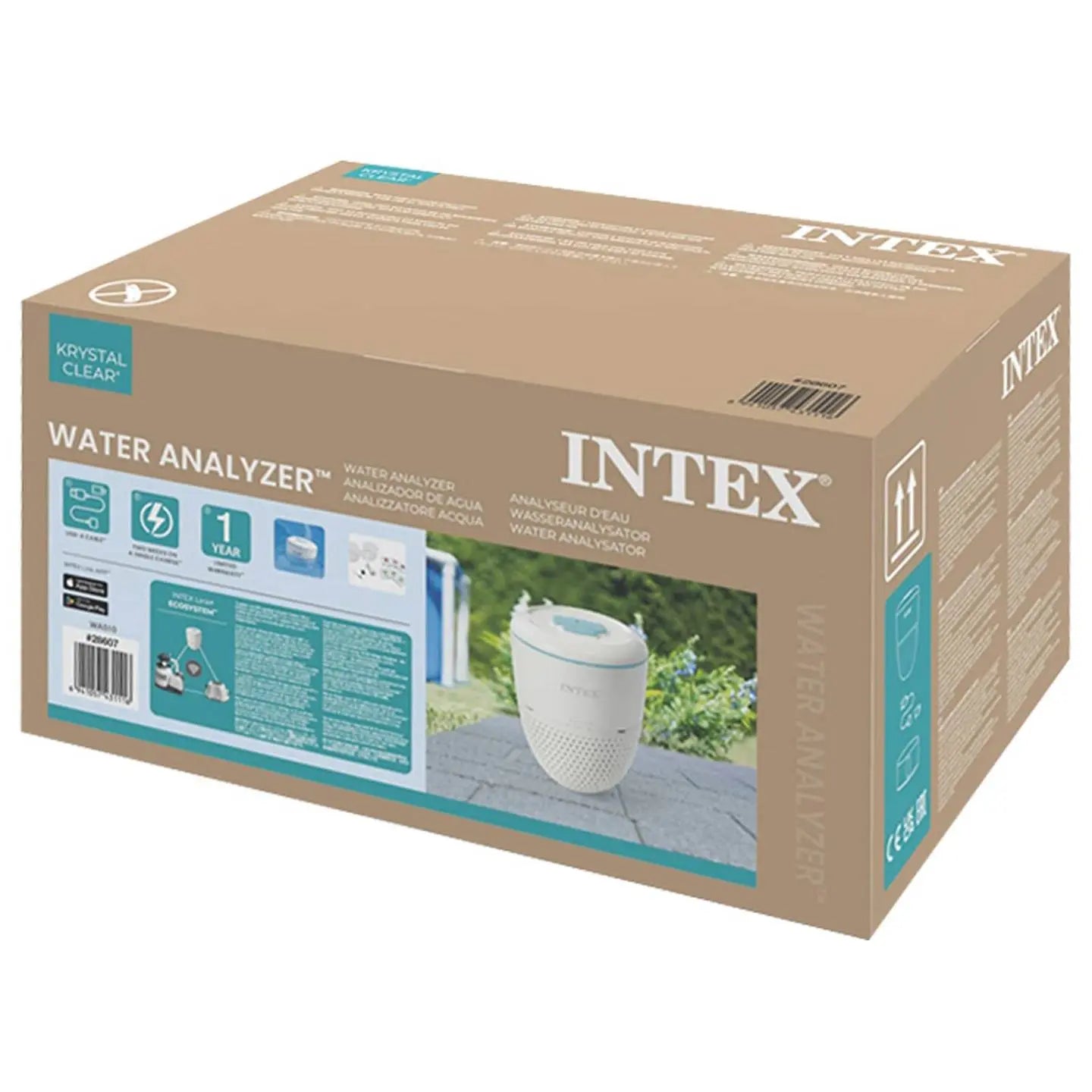 B-Ware Wassertestgerät Wasserqualitätsprüfer Intex Appgesteuert Weiß Pool Analyzer719 - 6941057431116