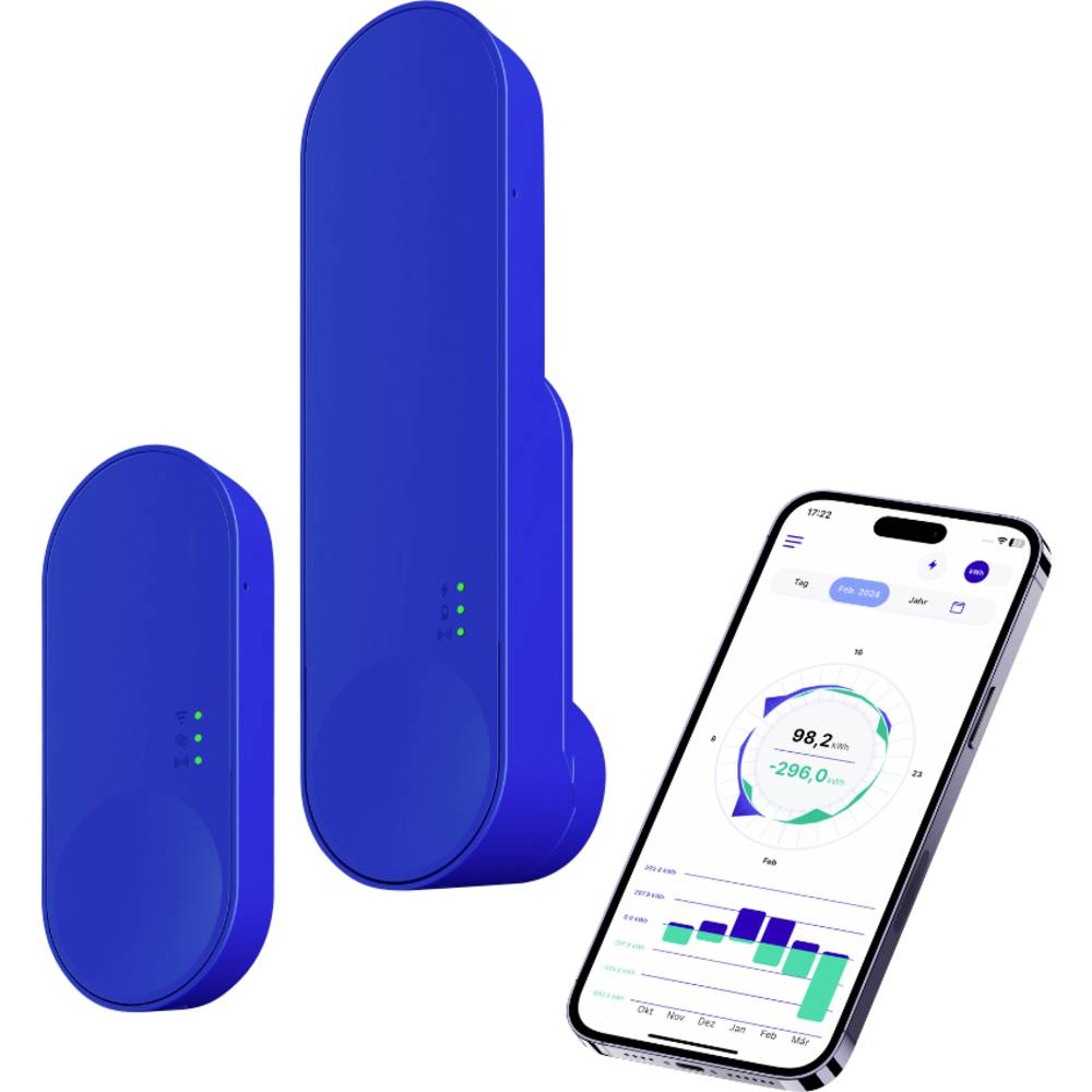 B-Ware I Ometer Messgerät Iometer Kit1.1 Energieverbrauch Blau App Steuerung