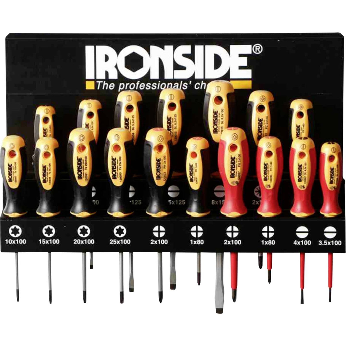 IRONSIDE Schraubendreher Set Metallständer VDE PH PZ SL TX Hex 17-teilig - 3394661205551