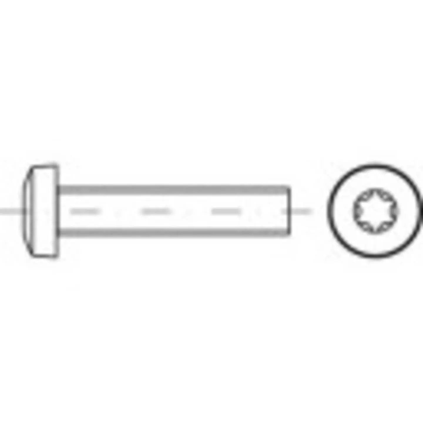 B-Ware Toolcraft Linsenkopfschrauben M2 Edelstahl A2 Innensechsrund 2mm 1000 St607 - 4053199658633