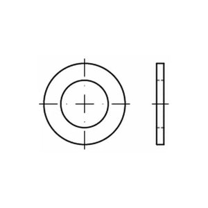 B-Ware Scheibe Ring Unterlegscheibe Flach Edelstahl Iso 7092 A4 200 Hv 10 Mm 1000 Stück