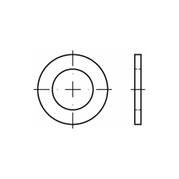 B-Ware Scheibe Ring Unterlegscheibe Flach Edelstahl Iso 7092 A4 200 Hv 10 Mm 1000 Stück - 4051426185808