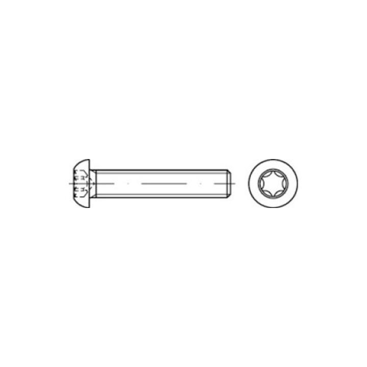 ISO 7380-1 Flachkopfschraube ISR Schrauben M5x30 T25 Edelstahl A2 Vollgewinde - 4051427036925