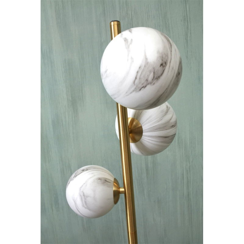 B-Ware It's About Romi Carrara Stehlampe Stehleuchte Lampe 3 Flg Marmoriert   - 8716248088107