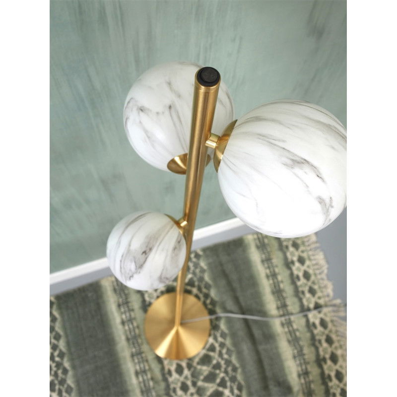 IT'S ABOUT ROMI Carrara Stehlampe Stehleuchte Lampe 3-flg marmoriert - 8716248088107