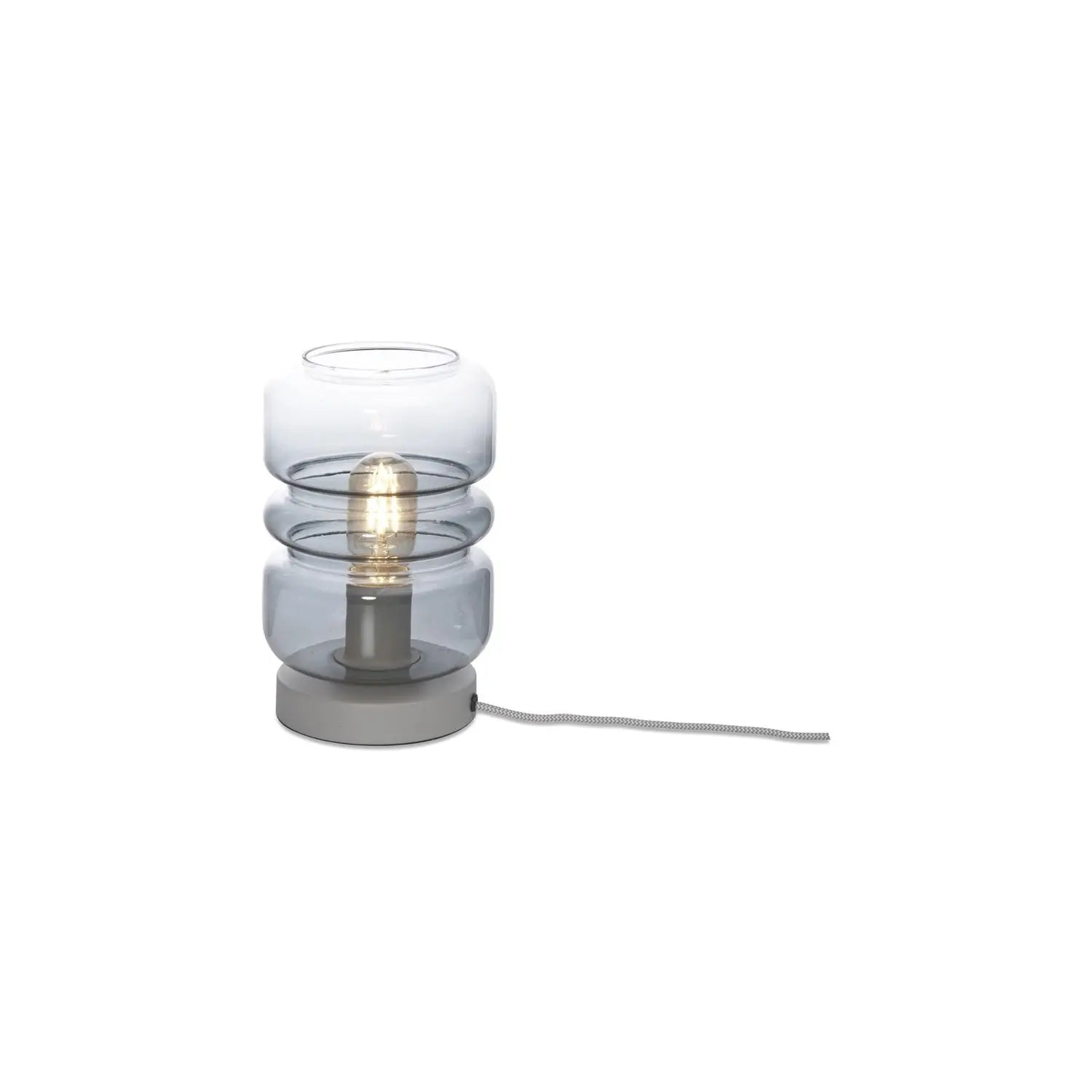 B-Ware It's About Romi Tischleuchte Tischlampe Verona Grau Glas Dekoleuchte Lampe E27 - 8716248094924