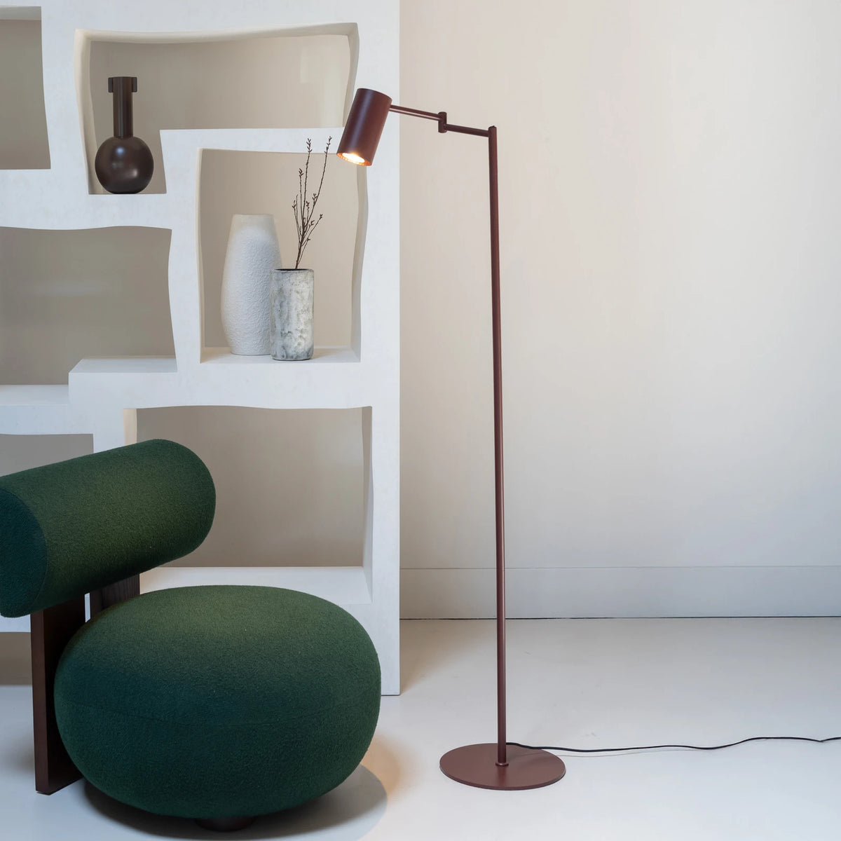 IT'S ABOUT ROMI Stehlampe Stehleuchte Bilbao Eisen dunkelrot 154 cm GU10 LED - 8716248097352