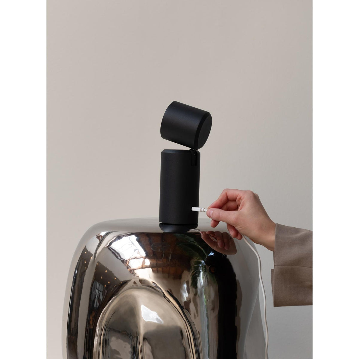 it's about RoMi Tischlampe Tischleuchte Milan LED Lampe Akku Schwarz 19 cm Lampe - 8716248097765