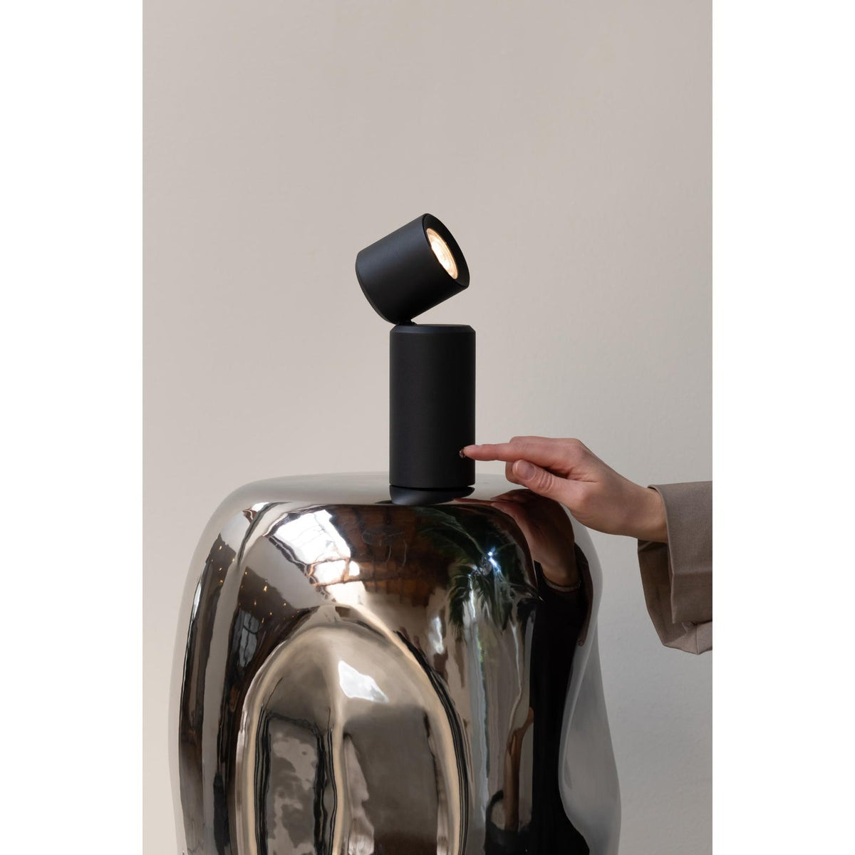 it's about RoMi Tischlampe Tischleuchte Milan LED Lampe Akku Schwarz 19 cm Lampe - 8716248097765