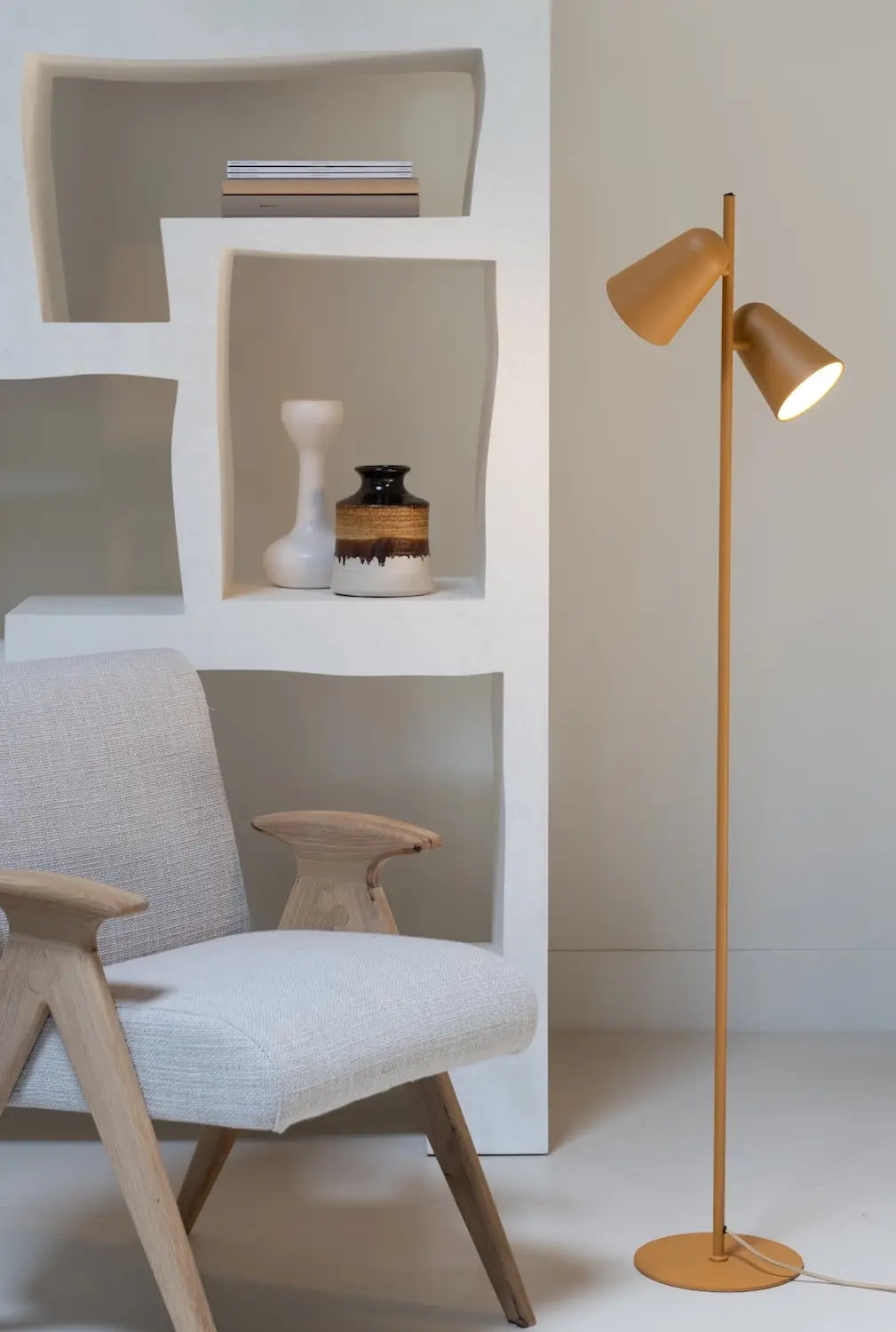 B-Ware It's About Romi Stehleuchte Lampe Leuchte Salamanca Eisen Senf 2 Flammig 145 Cm - 8716248098465