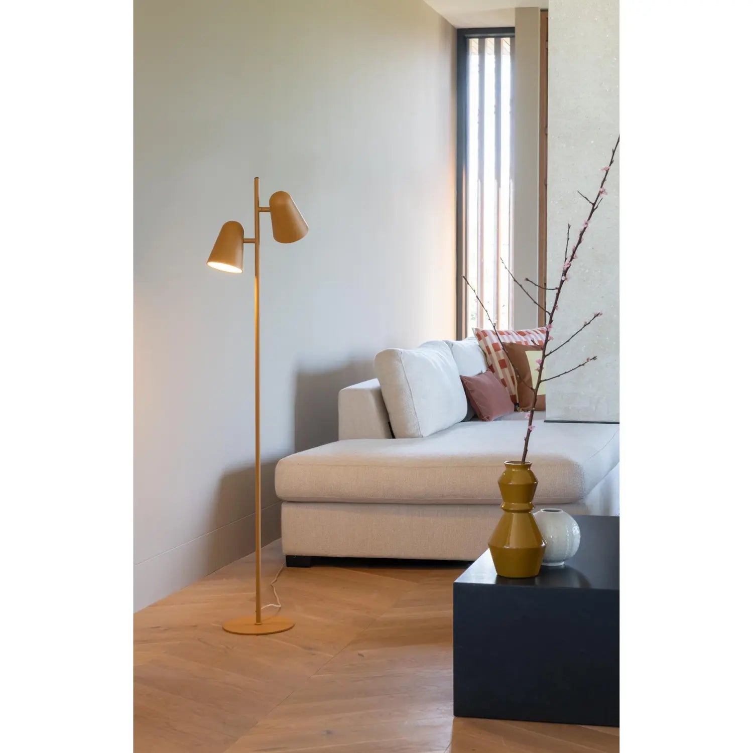 B-Ware It's About Romi Stehleuchte Lampe Leuchte Salamanca Eisen Senf 2 Flammig 145 Cm - 8716248098465
