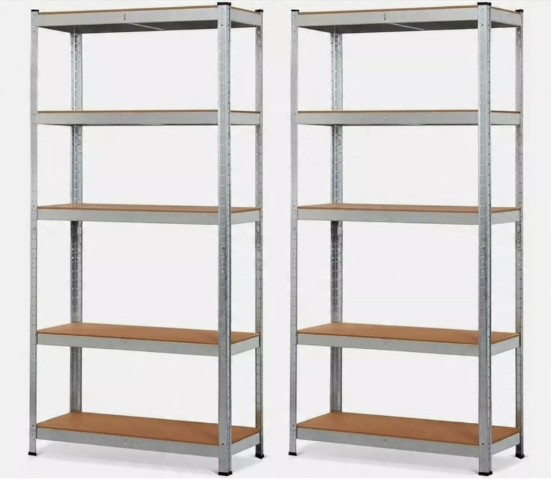 Izzy Regale Aufbewahrungssystem Lagerregal 2er Set 180x90x40 Cm 5 Böden 875 Kg  B-Ware - 4047385850031
