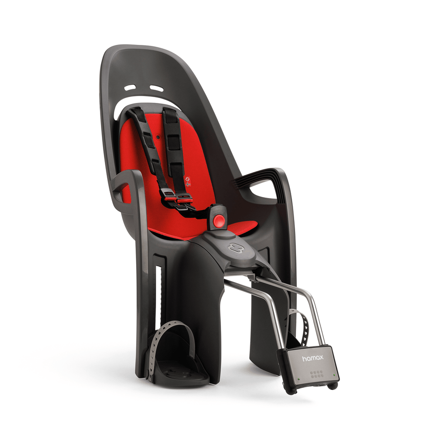 Hamax Zenith Fahrradsitz Fahrradkindersitz Sitz Grau Rot Kindersitz Verstellbar B-Ware - 7029775530454