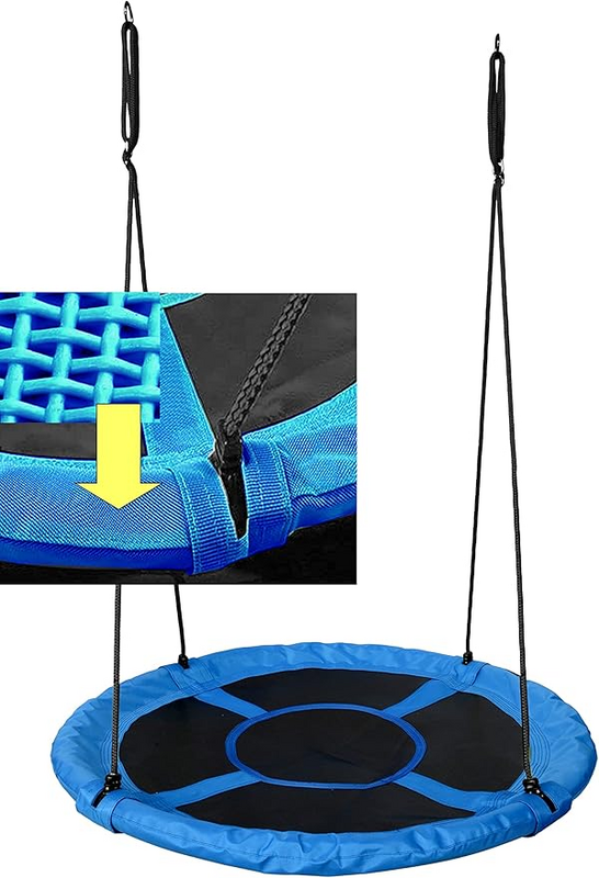 B-Ware Izzy Nestschaukel Schaukel Nest Schaukel Outdoor Tellerschaukel Kunststoff Blau