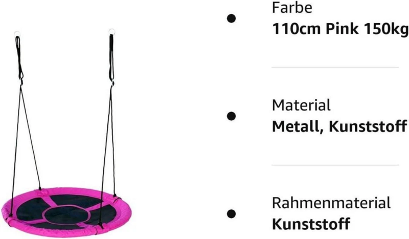 B-Ware Izzy Nestschaukel Mehrkinderschaukel Tellerschaukel Schaukel Outdoor Blau - 4064649073777