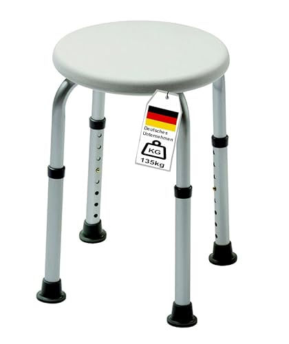 B-Ware Izzy Runder Badehocker Duschsitz Hocker Duschhilfe Senioren Rund 3 Stück - 4047385782004
