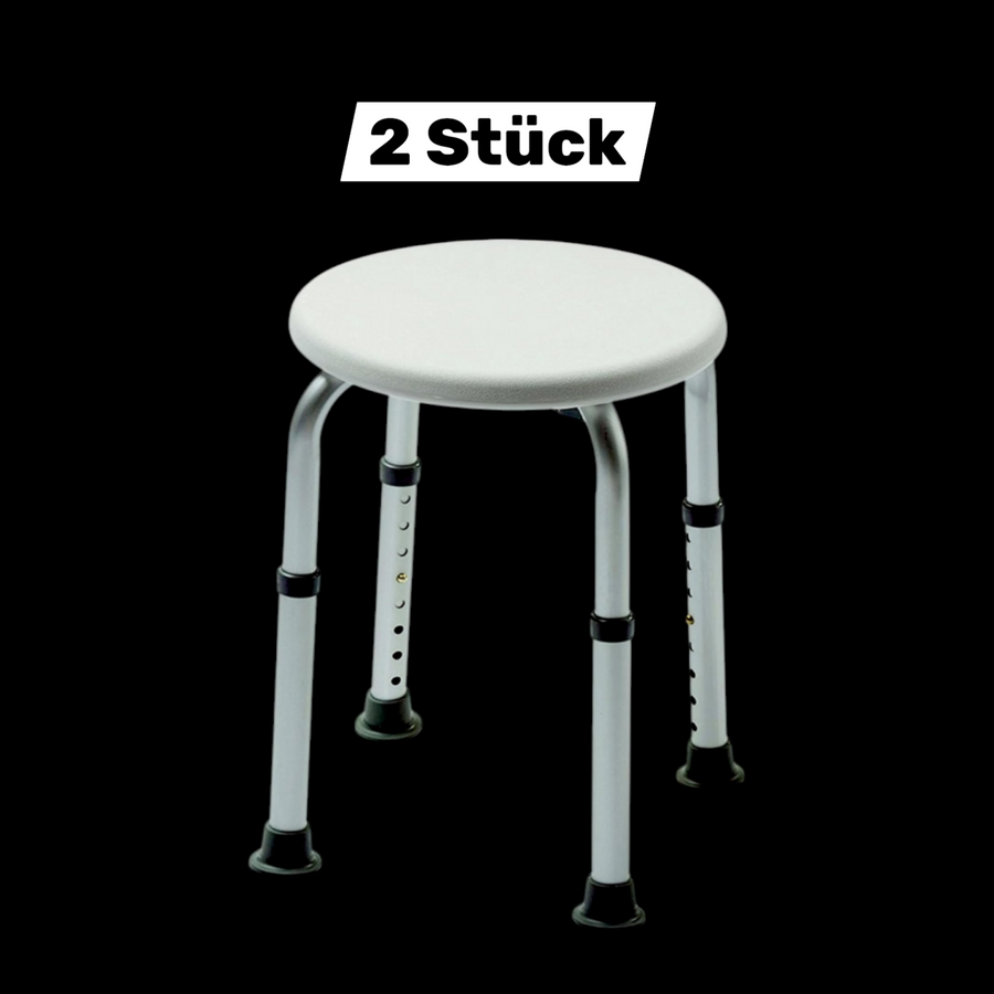 Izzy Runder Badehocker Duschsitz Hocker Badstuhl Duschhilfe Senioren 2 Stück B-Ware - 4047385782004