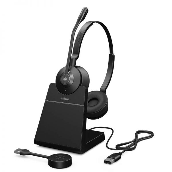 JABRA Engage 55Stereo Headset USB-A MS Stand Wireless Mikrofon Ladestation - 5706991025651