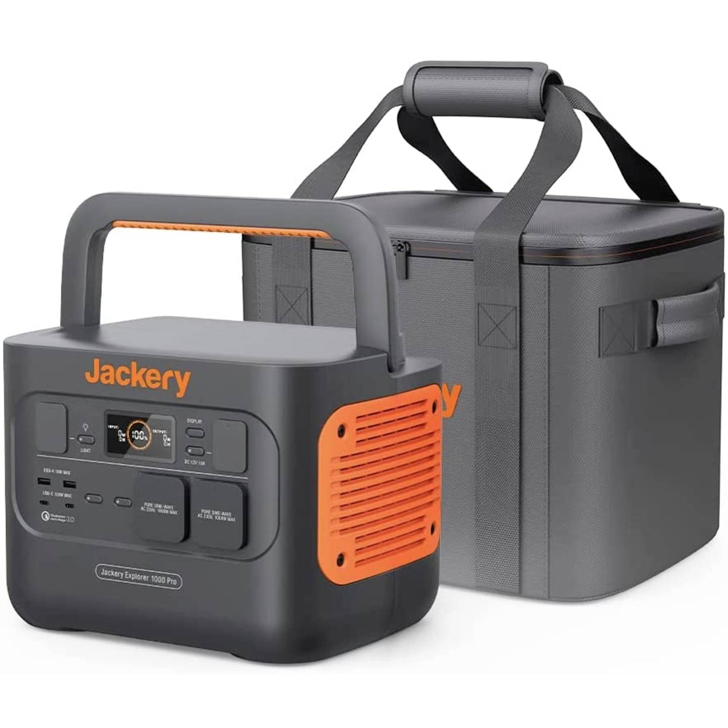 Jackery JK-E2000M Schutztasche Tragetasche Tasche Schwarz Orange M - 0190074000386