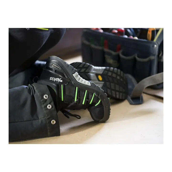 B-Ware Jalas Halbschuh Sicherheitsschuh Arbeitsschuh 9915 Exalter Schwarz Grün Gr 43 - 6408487513268