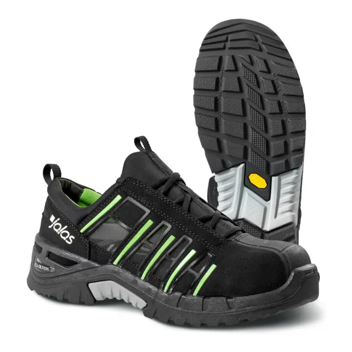 B-Ware Jalas Halbschuh Sicherheitsschuh Arbeitsschuh 9915 Exalter Schwarz Grün Gr 43 - 6408487513268