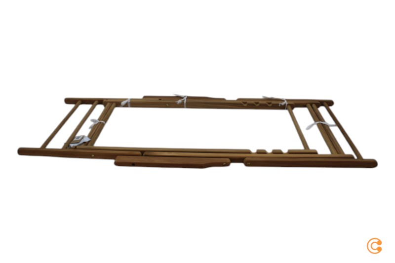 Jan Kurtz Maxx Deckchair Sonnenstuhl Liegestuhl Stuhl Teakholz Kunststoffgewebe B-Ware - 4021224921595