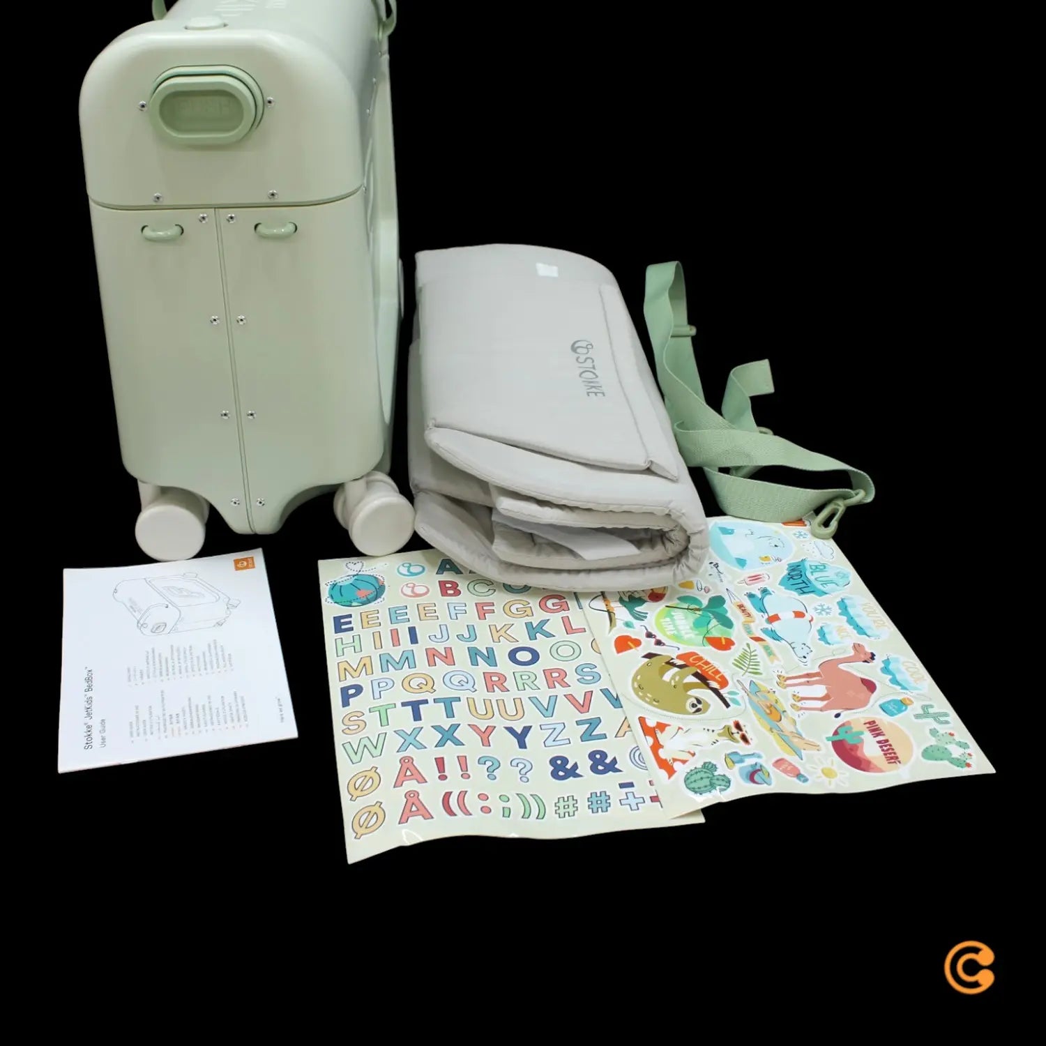 B-Ware Jetkids Bed Box Reisekoffer Kinderkoffer Sea Green 2025 Handgepäck Koffer - 7040356813032