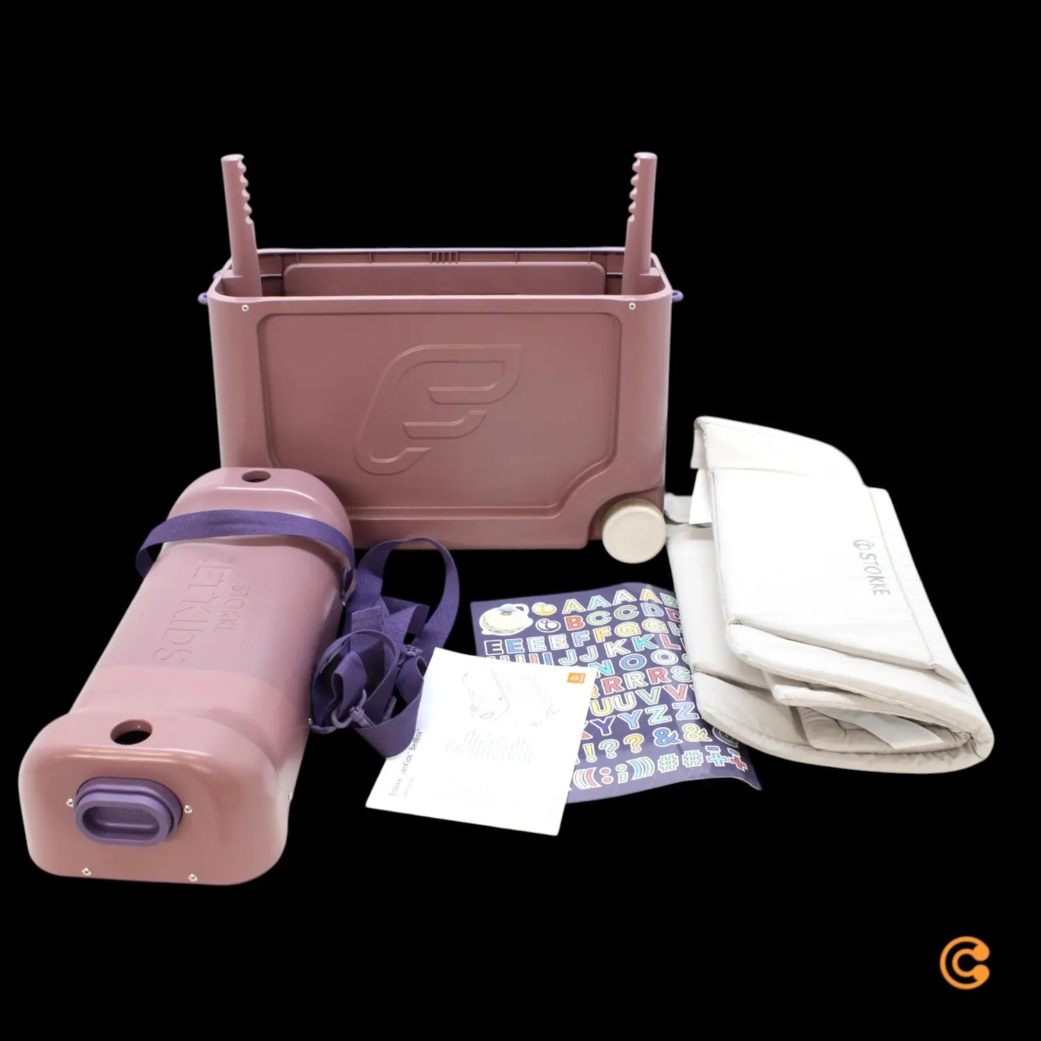 B-Ware Jet Kids By Stokke Bed Box Kindertrolley Kinderkoffer Reisekoffer Hazy Lilac - 7040356813063